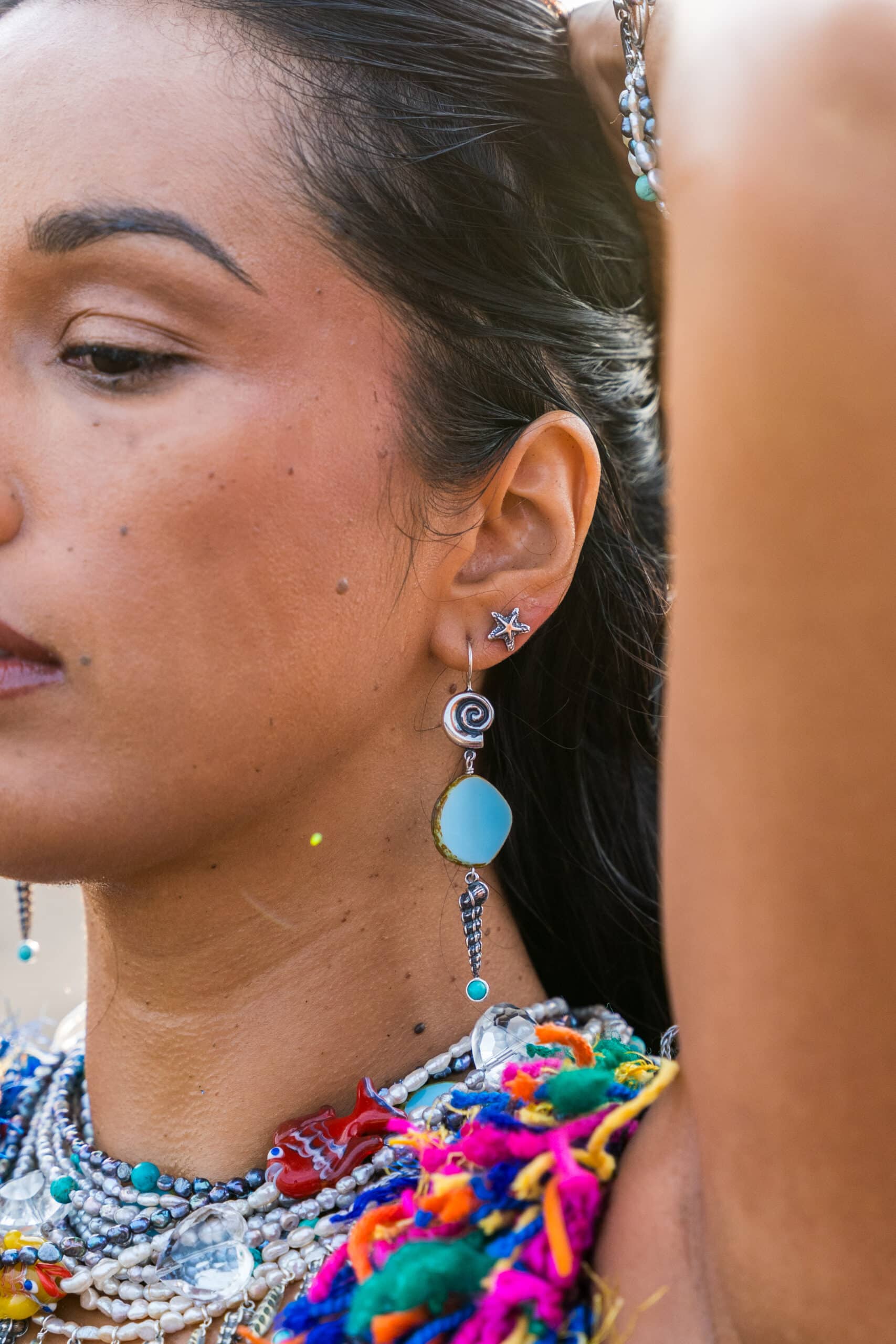 Aretes Mar Turquesa
