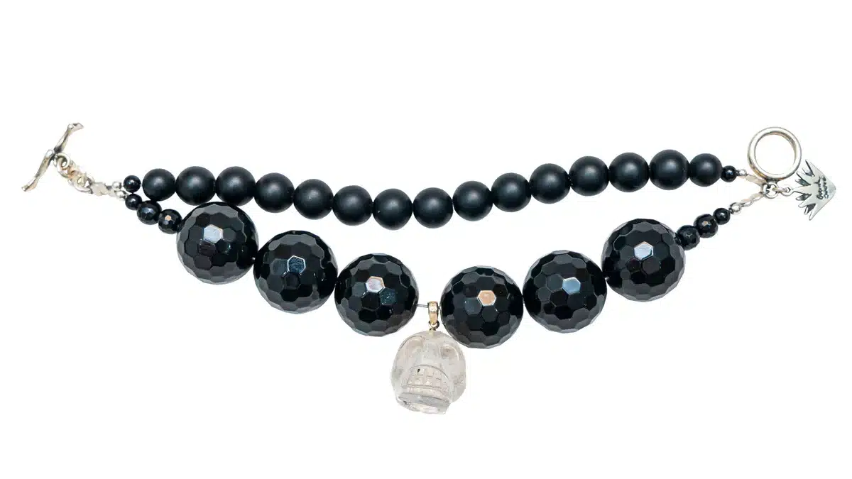 Pulsera volcán de obsidiana