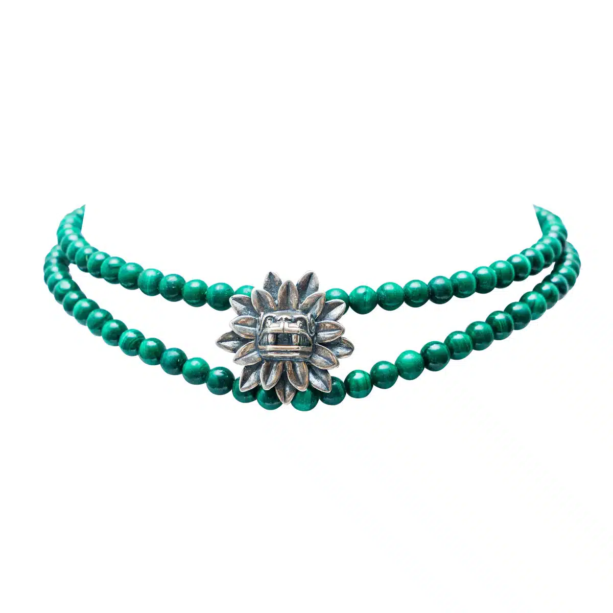 Choker quetzalcoatl malaquita