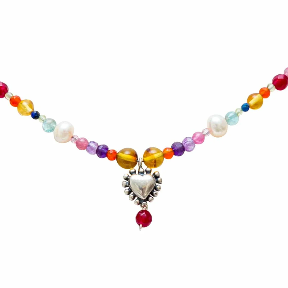 Collar Corazón Confeti 