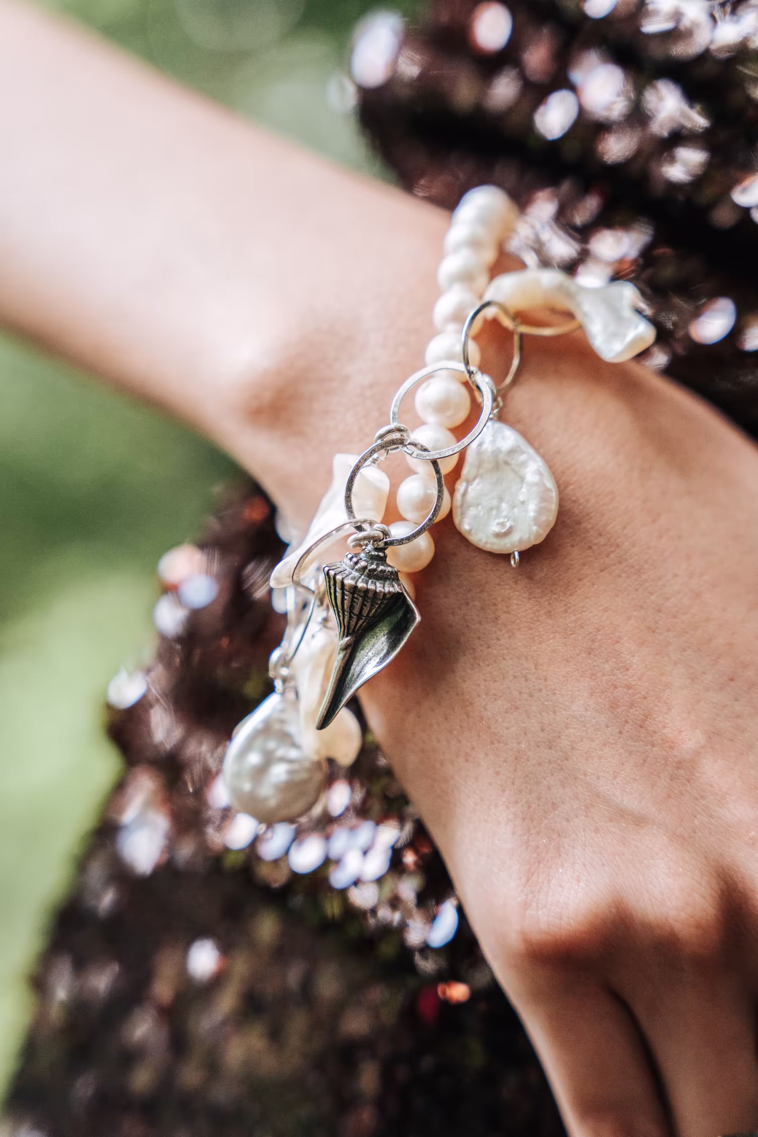 Pulsera Perla Caracola 