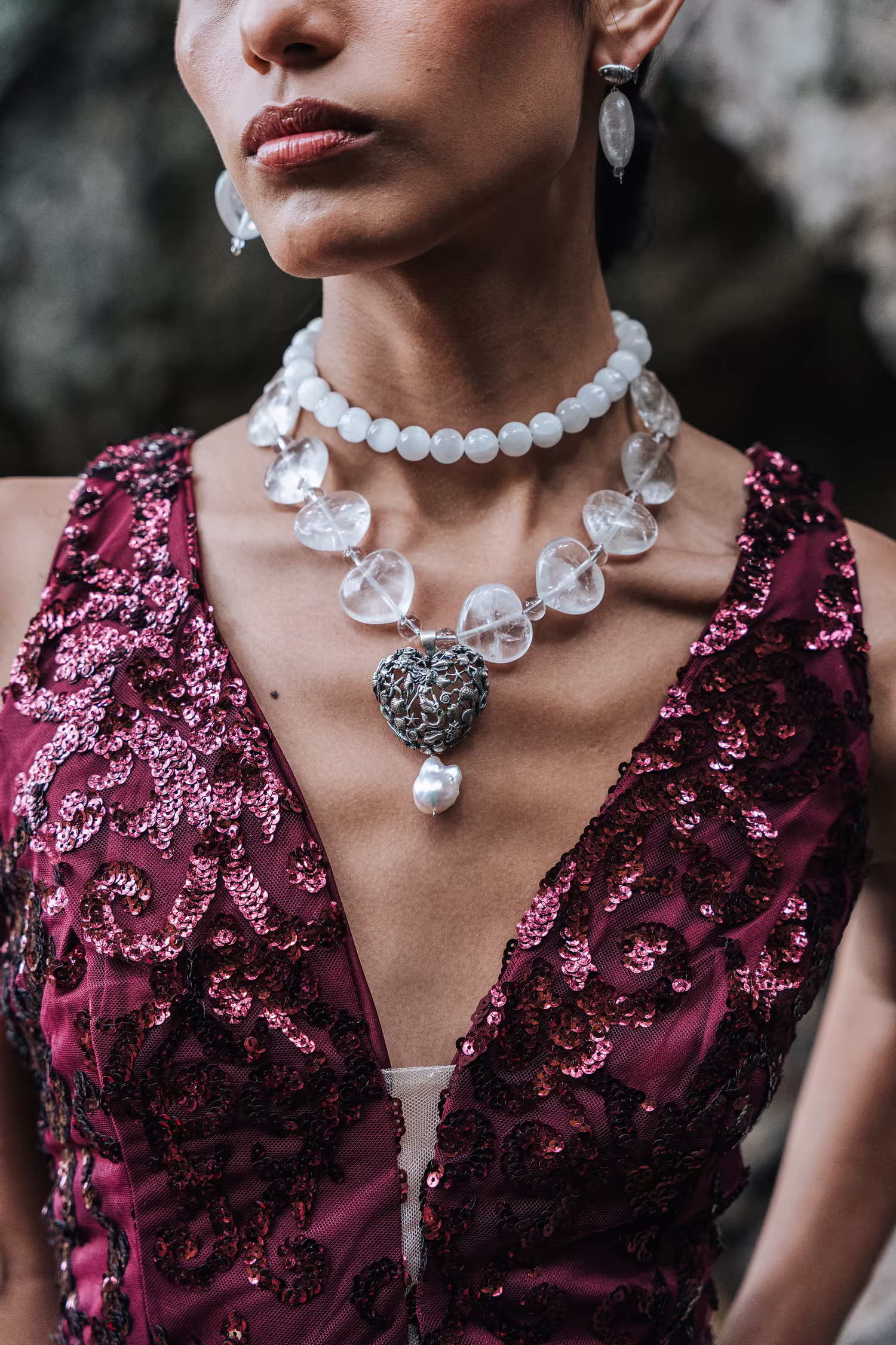 Collar Corazón Marino